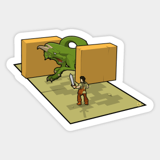 Wanna go in an adventure? we have dragons Sticker